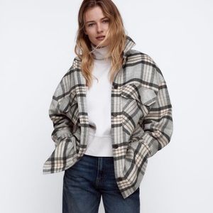 Zara Plaid Overshirt